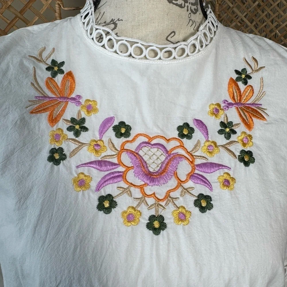 Baby Doll Embroidered Dress